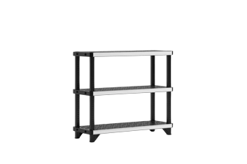 Fused Opbergrek - 3 planken - Zwart - Opbergrekken