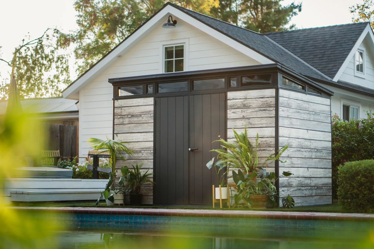 Signature Coastal Grey Large Storage Shed - 11x7 Shed - Keter US