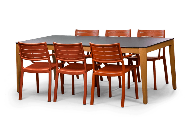 שולחן אוכל ספיר - שחור