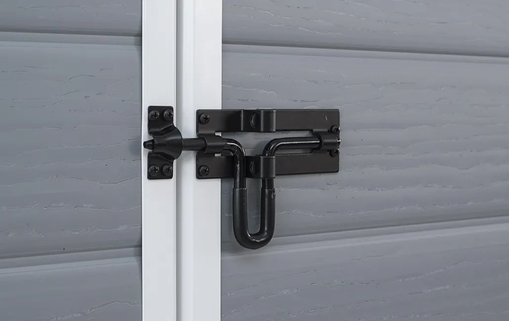 Caseta de exterior Manor 6x5 - 185x152x226 cm y 2,5m2 - Gris