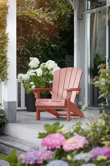Troy Adirondack Tuinstoel - 81x93x96,5cm - Terracotta