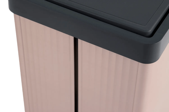 פח ורטו גבוה 54 ליטר - ורוד פנינה