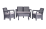 Conjunto de exterior de 4 plazas Tarifa - Gris