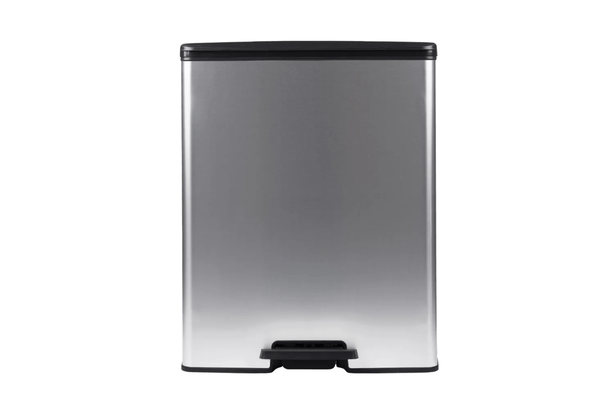 Decobin Duo Prullenbak 26L+26L - Zilver