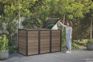 Signature Hide Away Containerberging - 3x240L - Walnut