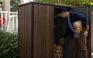 Signature Vertical Storage Shed in Walnut Brown - 4.6x2.4 Shed - Keter US