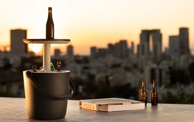 Go Bar 16L Portable Cooler Table - Grey