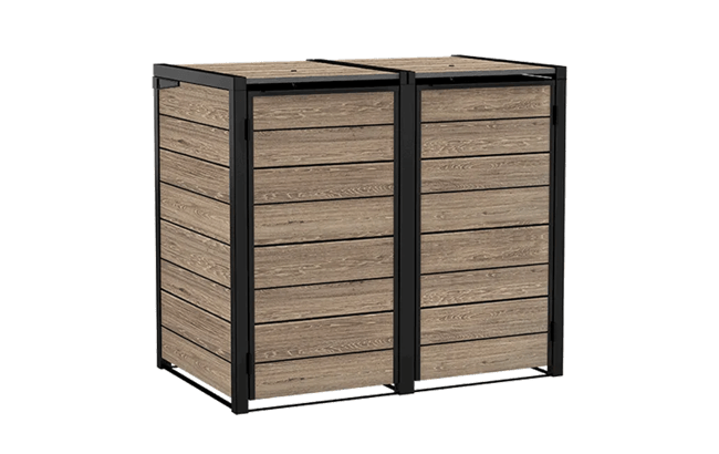 Signature Hide Away Containerberging - 2x240L - Ashwood