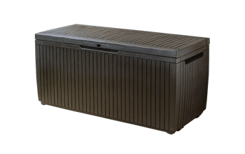 Springwood 80 Gallon Deck Box - Brown - Small Deck Boxes
