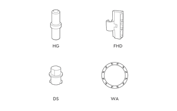 Factor - Small Plastic Parts Set - Brown - Factor Shed