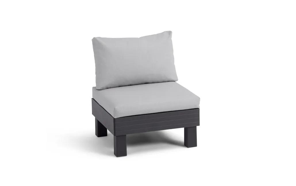 Sillón individual de exterior de 1 plaza Elements - Negro