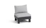 Sillón individual de exterior de 1 plaza Elements - Negro