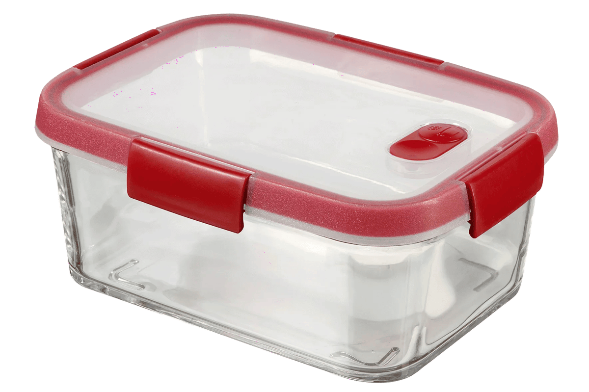 Smart Cook Vershoudsdoos 1,1L - Transparant/Rood