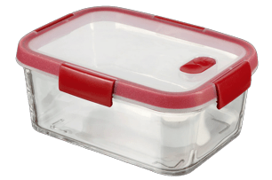 Smart Cook Vershoudsdoos 1,1L - Transparant/Rood - Keuken en koken