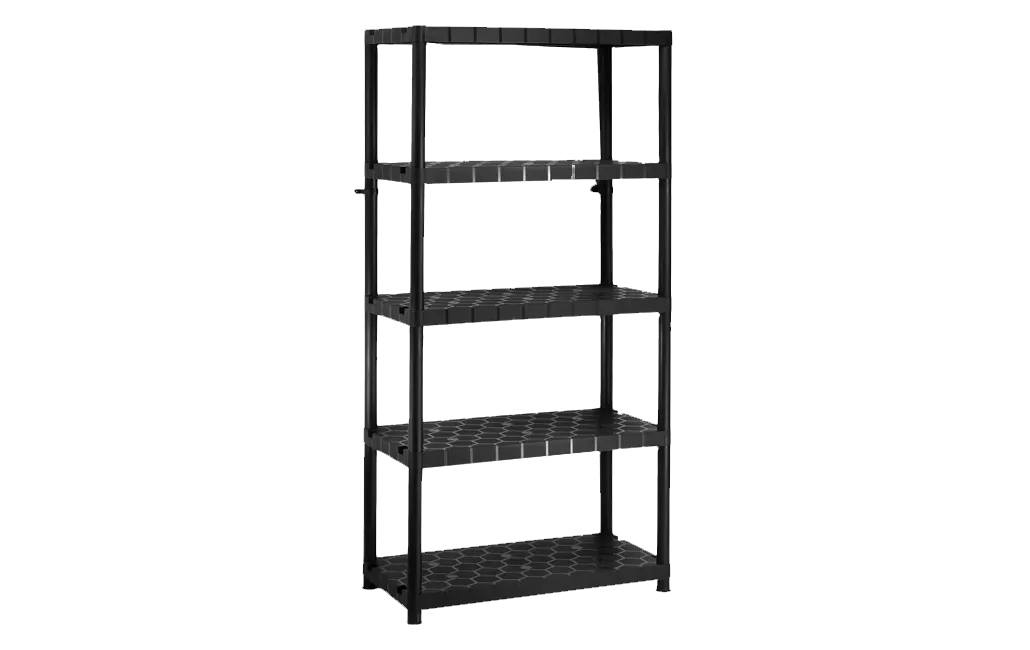 סט 5 מדפים 18″ סיגמא - שחור