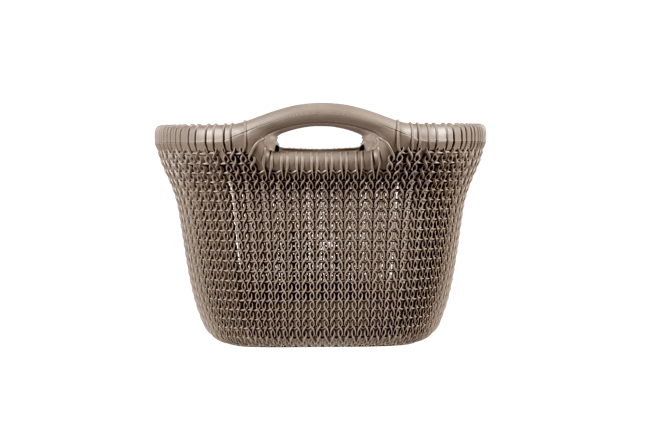 סל כביסה KNIT סרוג 40 ליטר - חום