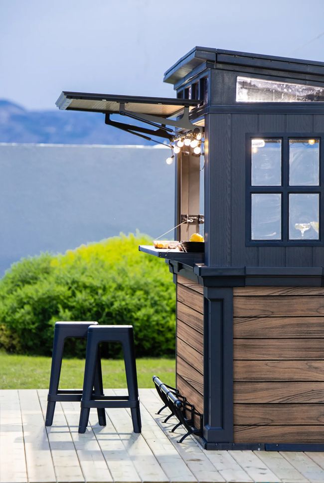 Signature Outdoor Garden Bar - Rosewood