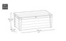 Brightwood Opbergbox - 454L - Antraciet