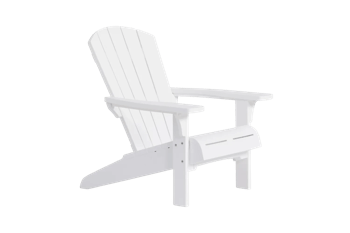 Troy Adirondack Gartenstuhl – 81x80x96,5 cm - Weiss - Spaces