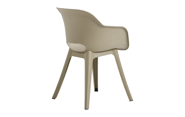 Akola Kuipstoel - set van 2 - 55x56x80cm - Taupe