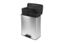 Decobin Duo Prullenbak 26L+26L - Zilver