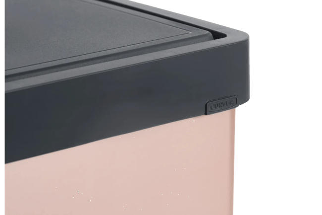 פח ורטו גבוה 54 ליטר - ורוד פנינה