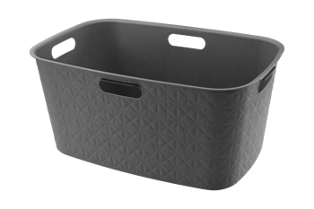 סל כביסה סופטקס 45 ליטר - אפור - קולקציית סופטקס | Softex