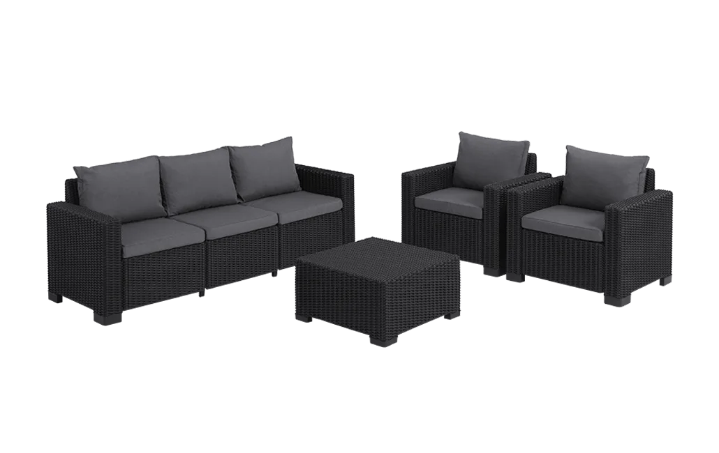 California 5 seater Lounge set - Grey