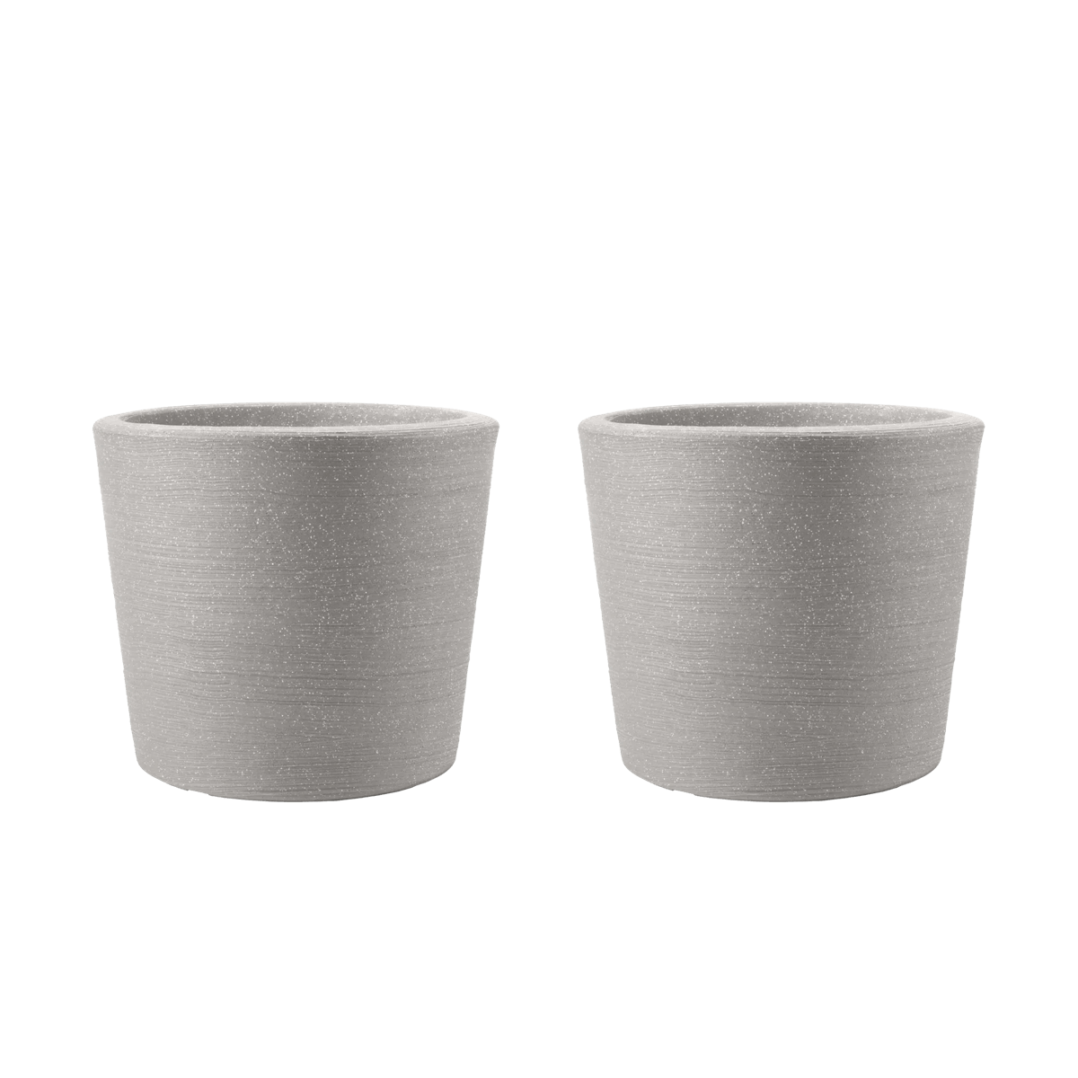 Varese Low Planter 40cm Set of 2 - Alpine Grey