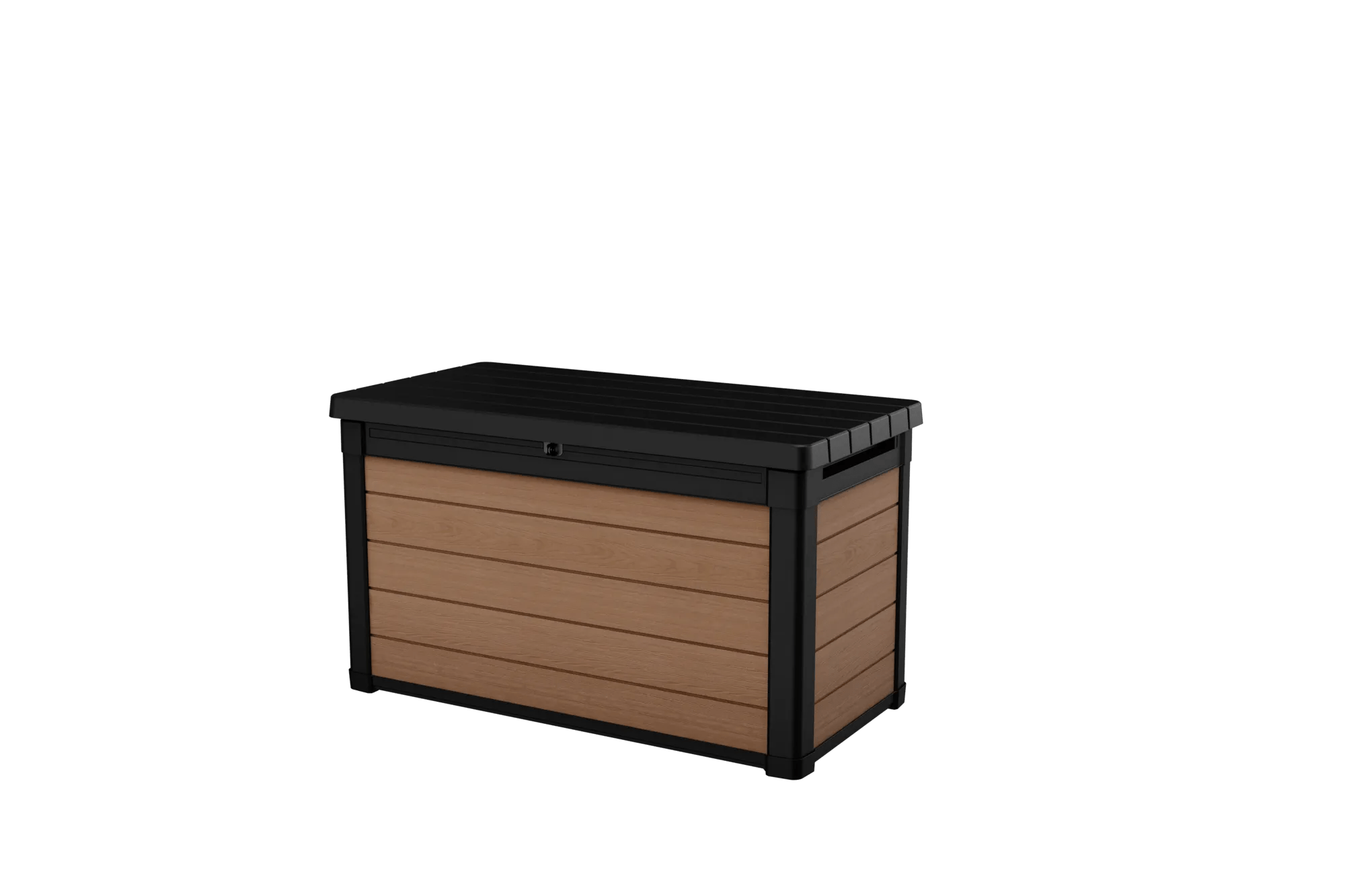 Arcón de exterior Cortina 123x62x71 cm y 380 L
 - Marrón madera