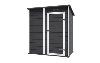 Essential 6x4 Storage Shed - Black - Medium Sheds