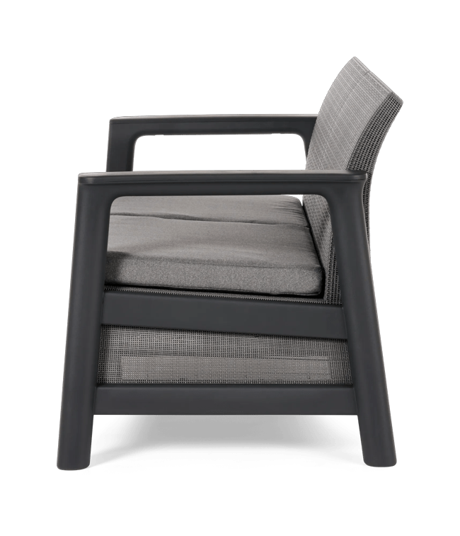 Scandi Linea 2-zits Loungebank  - Lichtgrijs