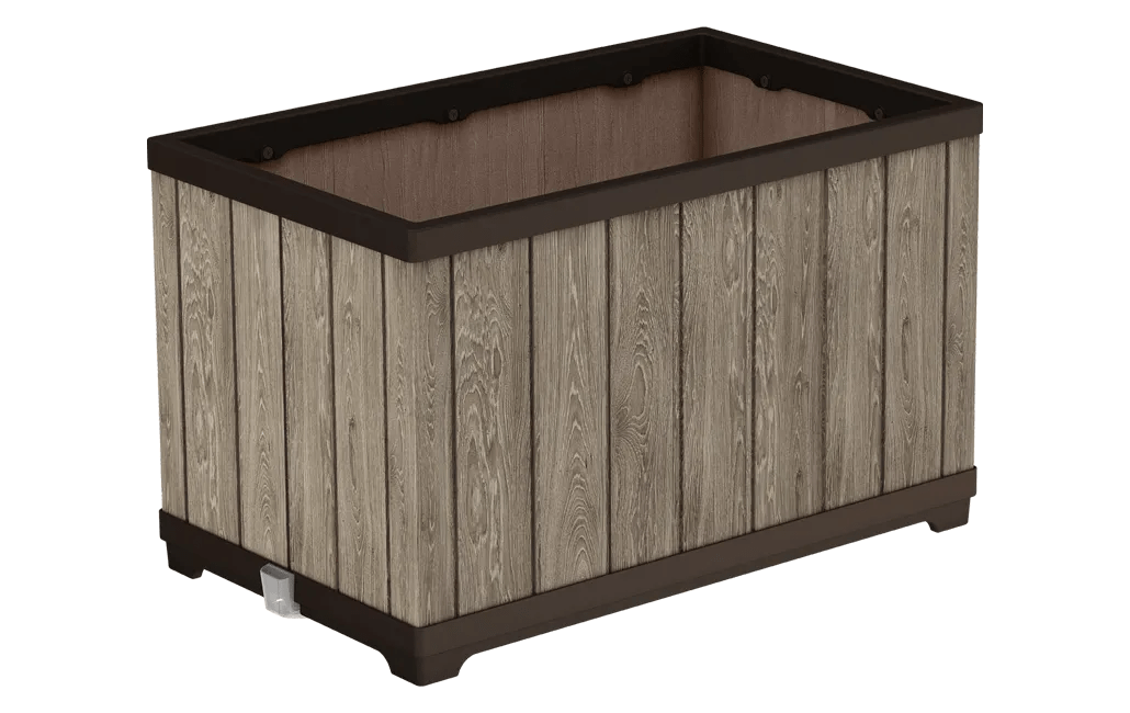 Signature Rectangular Planter  - Ashwood Brown