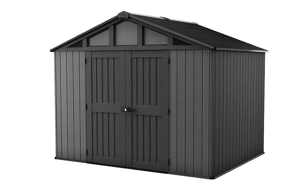 Cabanon de jardin Stronghold de 10 x 8 pi, graphite – Keter Canada