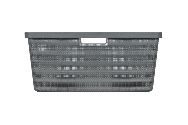 סל כביסה יוטה 46 ליטר - JUTE - אפור