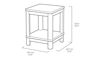 Deluxe Adirondack Two Tier Side Table - Gray - Keter US