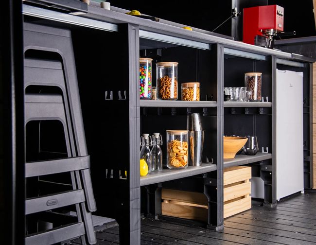 Signature Outdoor Garden Bar - Walnut Brown