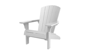 Troy Adirondack Gartenstuhl – 81x80x96,5 cm - Weiss - Spaces