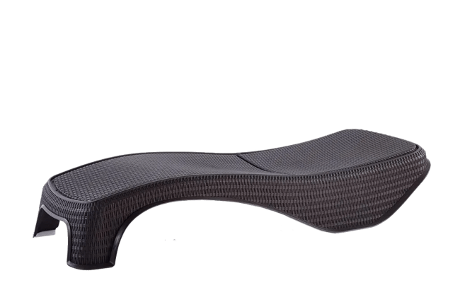 מיטת שיזוף אטלנטיק - אפור כהה