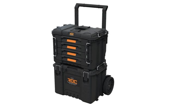 מערכת כלים מקצועית ניידת - ארגז כלים XL + 4 מגירות ROC