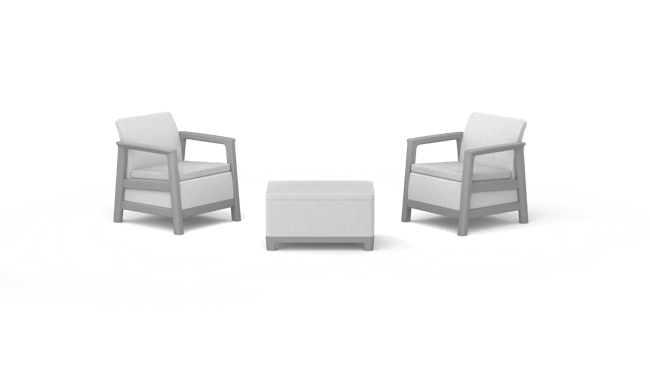 Scandi Linea Loungestoel - 2 stuks -