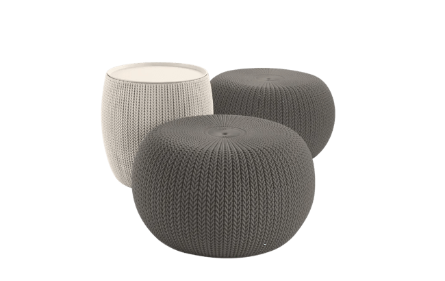 Cozy 3-Piece Outdoor Seating Set Brown - Keter US