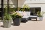 Piazza Square Planter 34cm Set of 2 - Granite