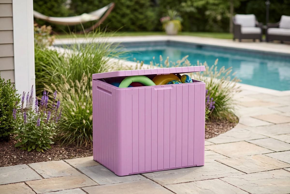 City Box 30 Gallon Deck Box - Pink - Keter US