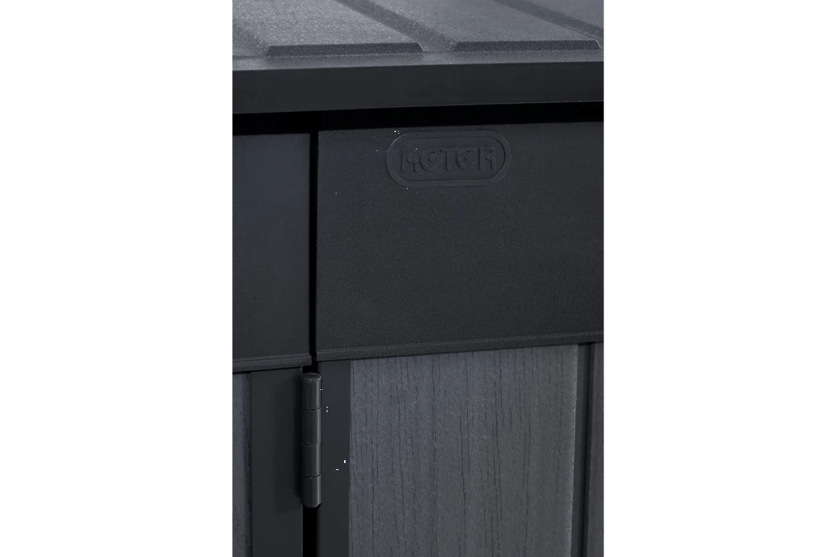 Cobertizo de exterior horizontal Cortina Mega - 190,5x109,3x132,5 cm y 2020L - Gris