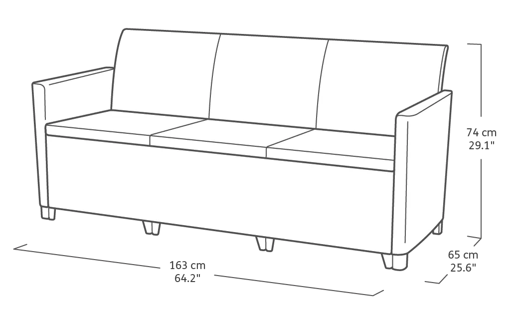 Conjunto de exterior de 4 plazas Marie - Negro