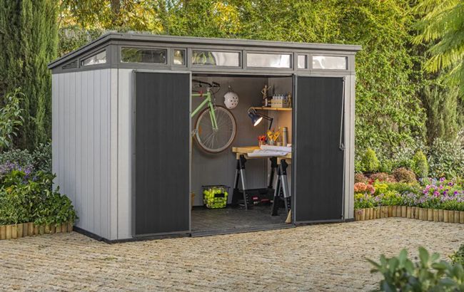 Artisan Grey Large Storage Shed - 11x7 Shed - Keter US