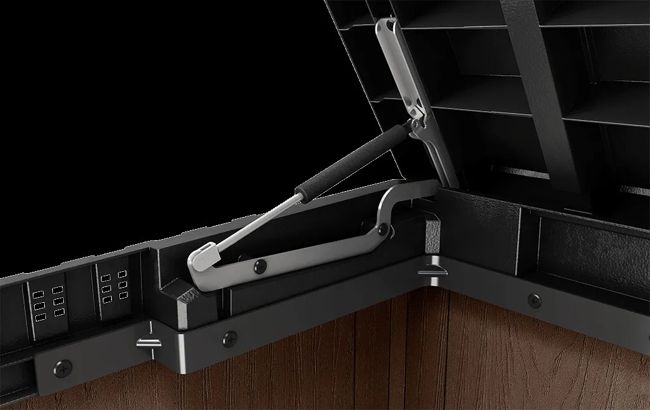 Cobertizo de exterior SIO Darwin - 141x82x120 cm y 1150L - Marrón