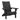 Modern Adirondack Chair - Black - Adirondack Chairs