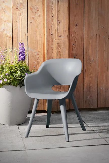 Akola Kuipstoel - set van 2 - 55x56x80cm - Grijs